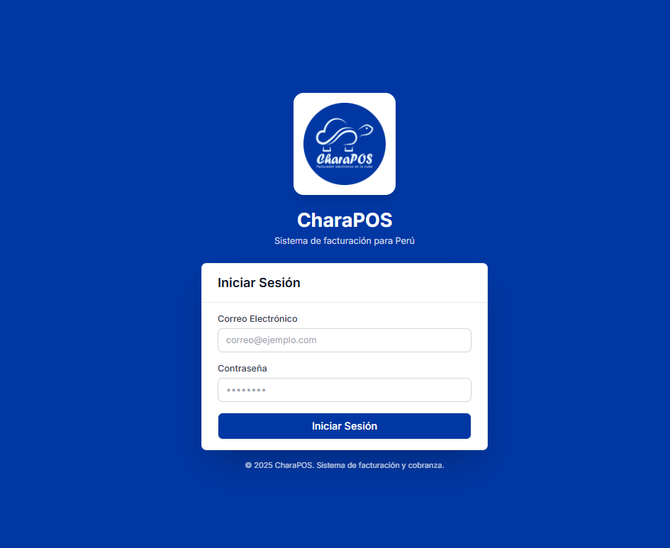 charaPOS Sistema de Facturación